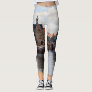 Johannes Vermeer - Blick auf Delft Leggings