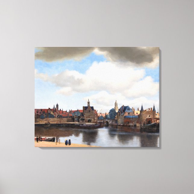 Johannes Vermeer - Blick auf Delft Leinwanddruck (Vorderseite)
