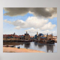 Johannes Vermeer - Blick auf Delft