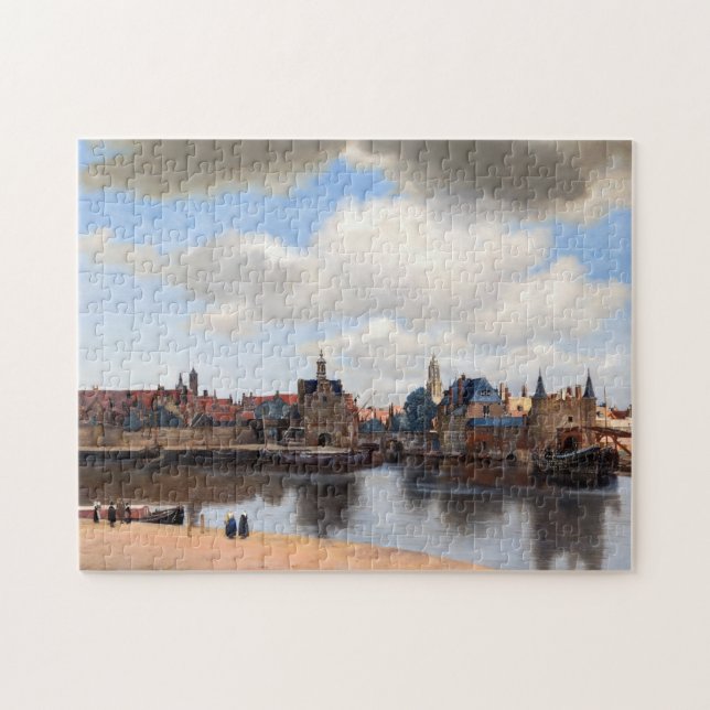 Johannes Vermeer - Blick auf Delft Puzzle (Horizontal)