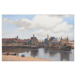 Johannes Vermeer - Blick auf Delft Stoff