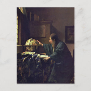 Johannes Vermeer - Das Astronomiegemälde Postkarte