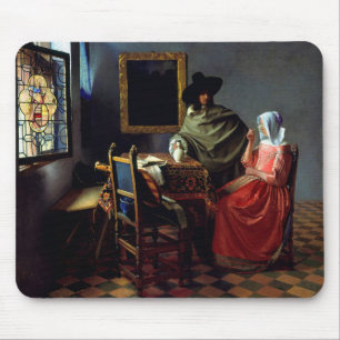 Johannes Vermeer - Das Glas Wein Mousepad