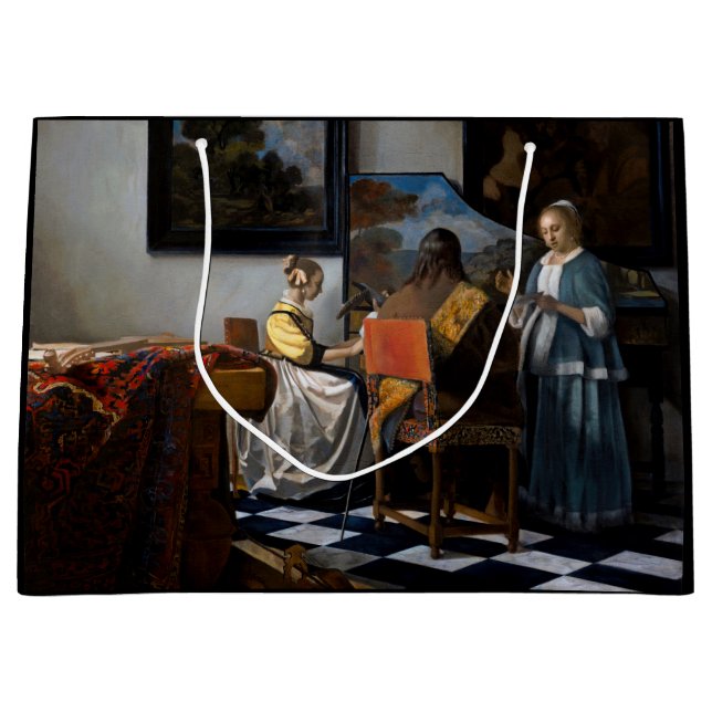 Johannes Vermeer - Das Konzert Große Geschenktüte (Vorderseite)
