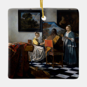 Johannes Vermeer - Das Konzert Keramikornament