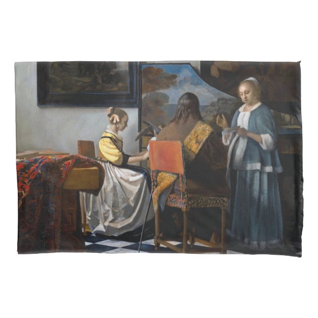 Johannes Vermeer - Das Konzert Kissenbezug (Vorderseite)