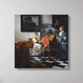 Johannes Vermeer - Das Konzert Leinwanddruck