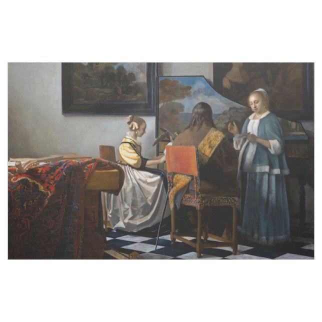 Johannes Vermeer - Das Konzert Stoff (Yard (91,4 cm))
