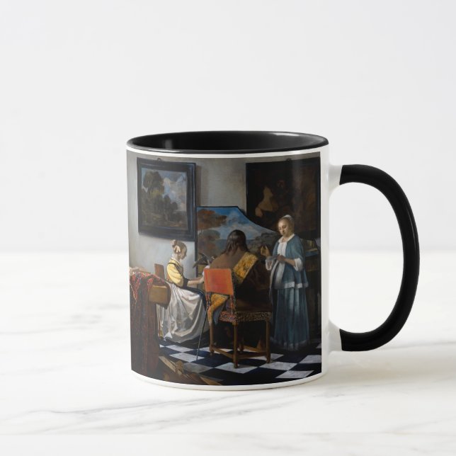 Johannes Vermeer - Das Konzert Tasse (Rechts)