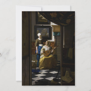 Johannes Vermeer - Das Liebe-Schreiben Einladung