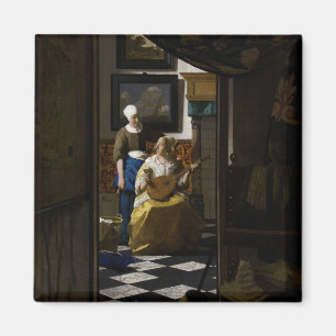Johannes Vermeer - Das Liebe-Schreiben Magnet
