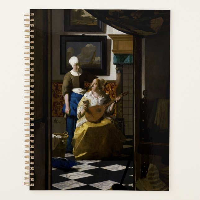 Johannes Vermeer - Das Liebe-Schreiben Planer (Vorderseite)