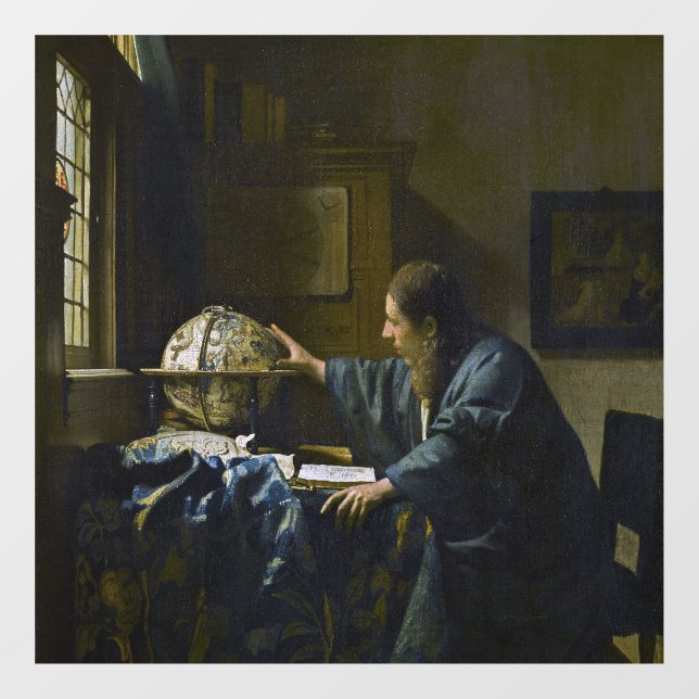 Johannes Vermeer - Der Astronom Fensteraufkleber (Blatt)