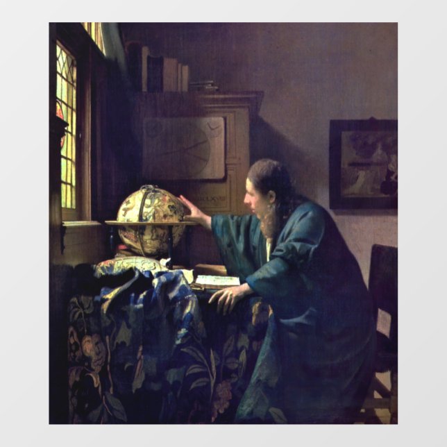 Johannes Vermeer - Der Astronom Fensteraufkleber (Blatt)