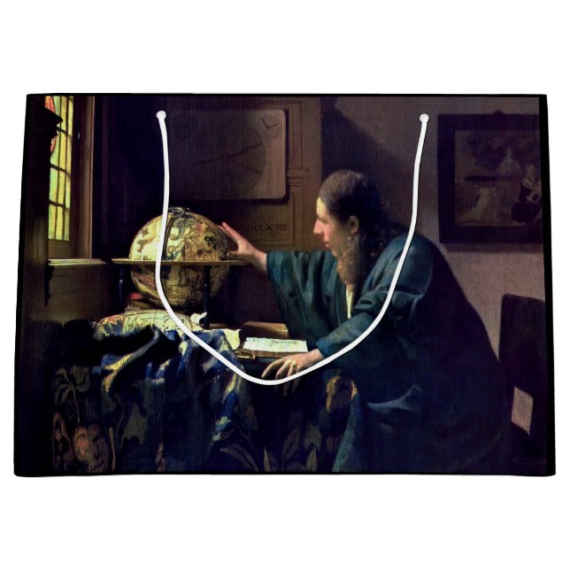 Johannes Vermeer - Der Astronom Große Geschenktüte (Vorderseite)