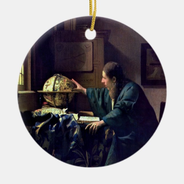 Johannes Vermeer - Der Astronom Keramik Ornament (Vorne)