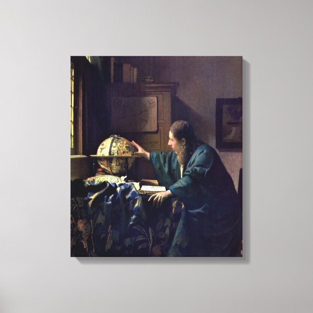 Johannes Vermeer - Der Astronom Leinwanddruck (Vorderseite)