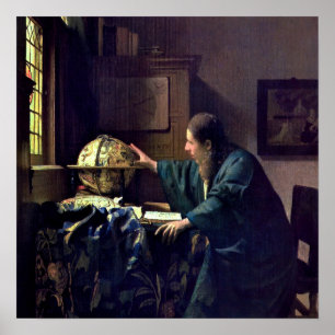 Johannes Vermeer - Der Astronom Poster
