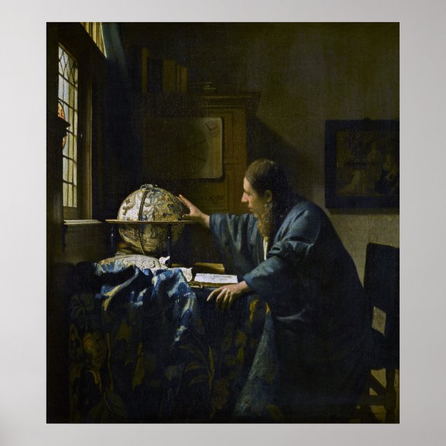Johannes Vermeer - Der Astronom Poster (Vorne)