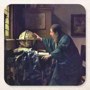 Johannes Vermeer - Der Astronom Rechteckiger Pappuntersetzer