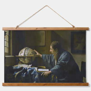 Johannes Vermeer - Der Astronom Wandteppich Mit Holzrahmen