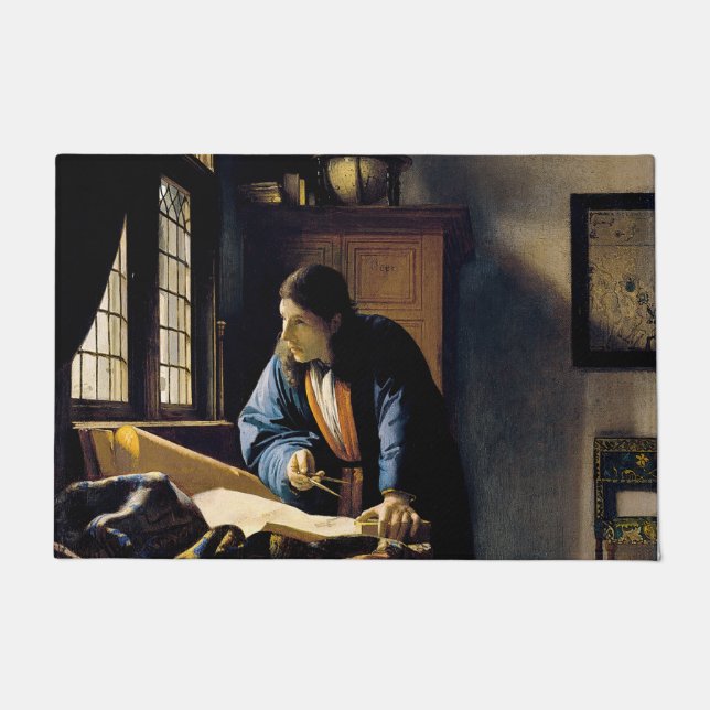 Johannes Vermeer - Der Geograf Fußmatte (Vorderseite)