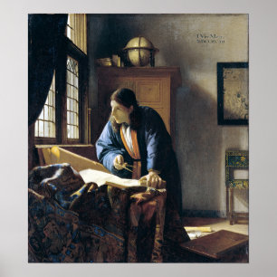 Johannes Vermeer Der Geograf Poster