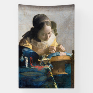 Johannes Vermeer - Der Lacemaker Banner