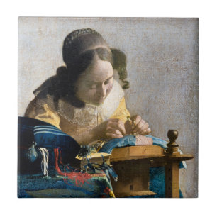 Johannes Vermeer - Der Lacemaker Fliese