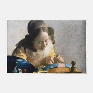 Johannes Vermeer - Der Lacemaker Fußmatte