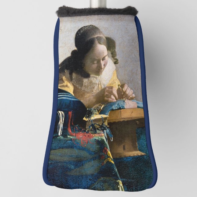 Johannes Vermeer - Der Lacemaker Golf Headcover (Rotieren 90)