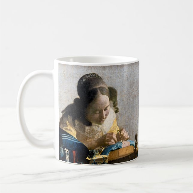 Johannes Vermeer - Der Lacemaker Kaffeetasse (Links)