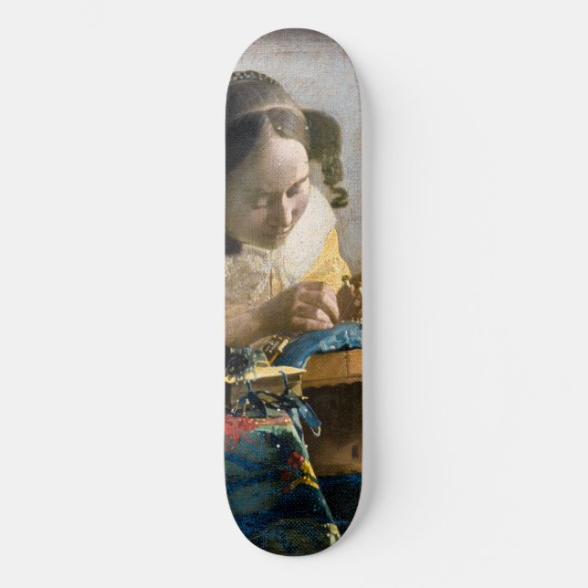 Johannes Vermeer - Der Lacemaker Skateboard (Vorderseite)
