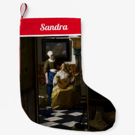 Johannes Vermeer - Der Liebe Letter Bandana Kleiner Weihnachtsstrumpf