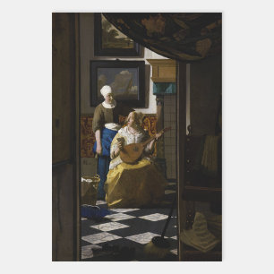 Johannes Vermeer - Der Liebesbrief Geschenkpapier Set
