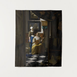 Johannes Vermeer - Der Liebesbrief Wandteppich