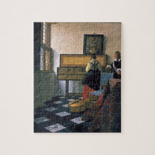 Johannes Vermeer - der Musikunterricht Puzzle