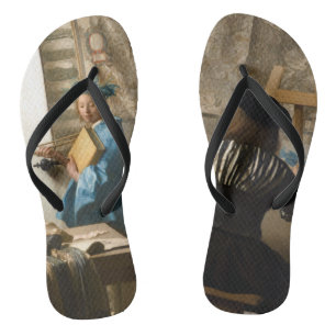 Johannes Vermeer - Die Allegorie der Malerei Flip Flops
