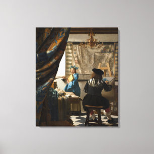 Johannes Vermeer - Die Allegorie der Malerei Leinwanddruck