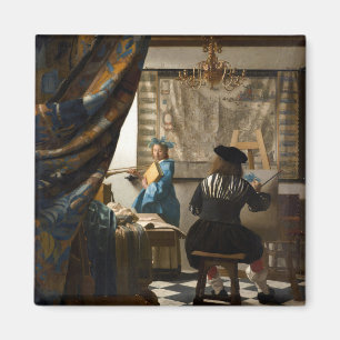 Johannes Vermeer - Die Allegorie der Malerei Magnet