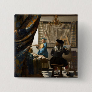 Johannes Vermeer - Die Allegorie des Malens Button