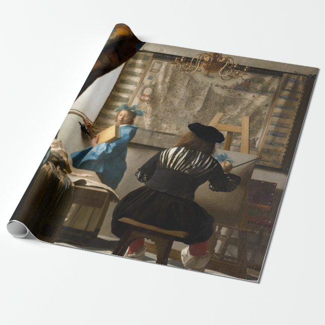 Johannes Vermeer - Die Allegorie des Malens Geschenkpapier (Ungerollt)