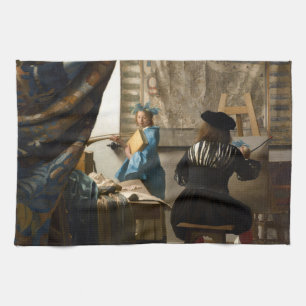 Johannes Vermeer - Die Allegorie des Malens Geschirrtuch