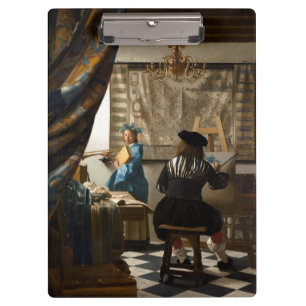 Johannes Vermeer - Die Allegorie des Malens Klemmbrett