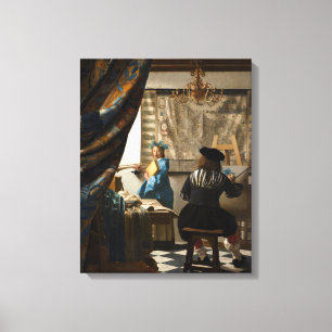 Johannes Vermeer - Die Allegorie des Malens Leinwanddruck