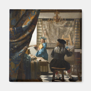 Johannes Vermeer - Die Allegorie des Malens Magnet