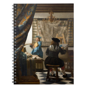 Johannes Vermeer - Die Allegorie des Malens Notizblock