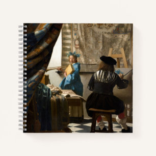 Johannes Vermeer - Die Allegorie des Malens Notizbuch