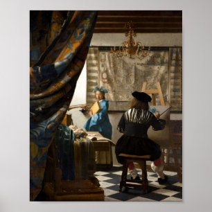 Johannes Vermeer - Die Allegorie des Malens Poster