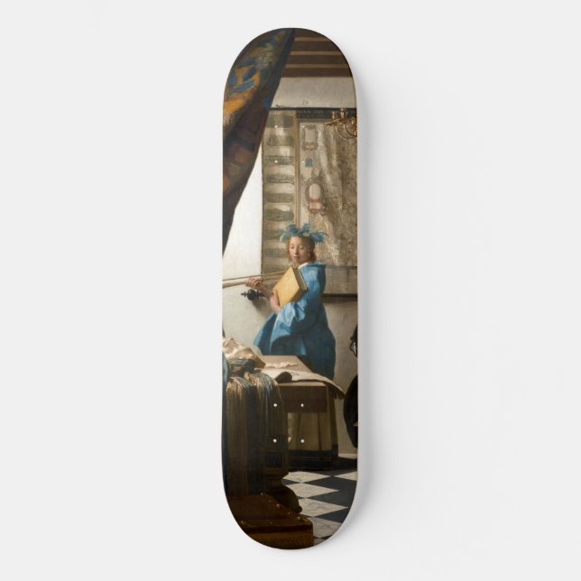 Johannes Vermeer - Die Allegorie des Malens Skateboard (Vorderseite)